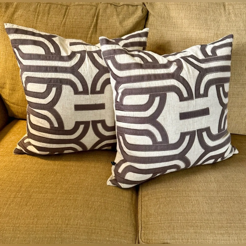 2 Down Rodeo Home- 20”x 20” pillows with premium feather hypoallergenic inserts